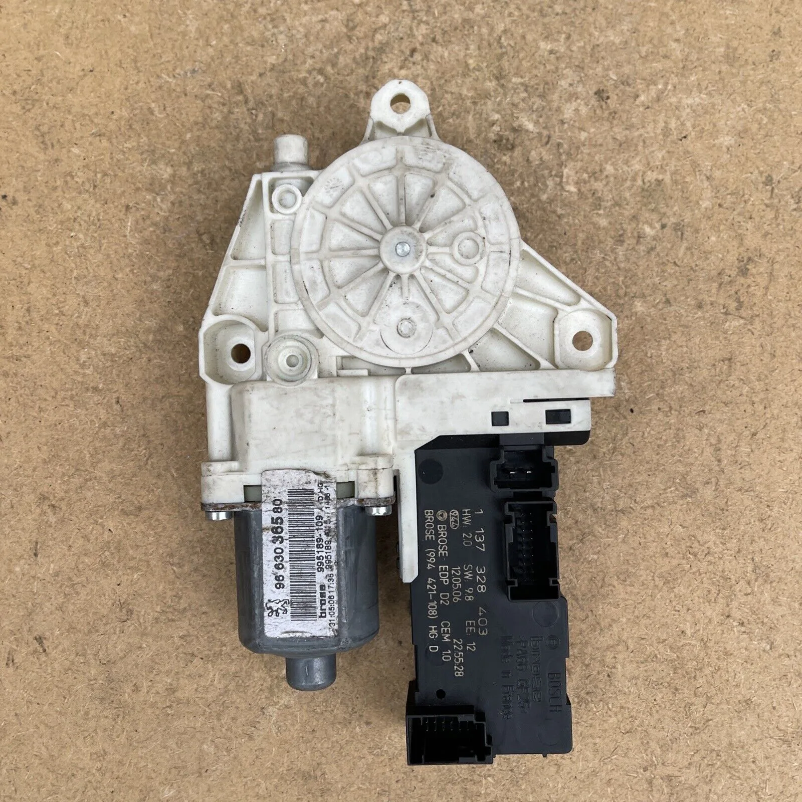 PEUGEOT 407 2004-2010 FRONT RIGHT DRIVER SIDE WINDOW MOTOR REGULATOR 9663036580 - Image 3