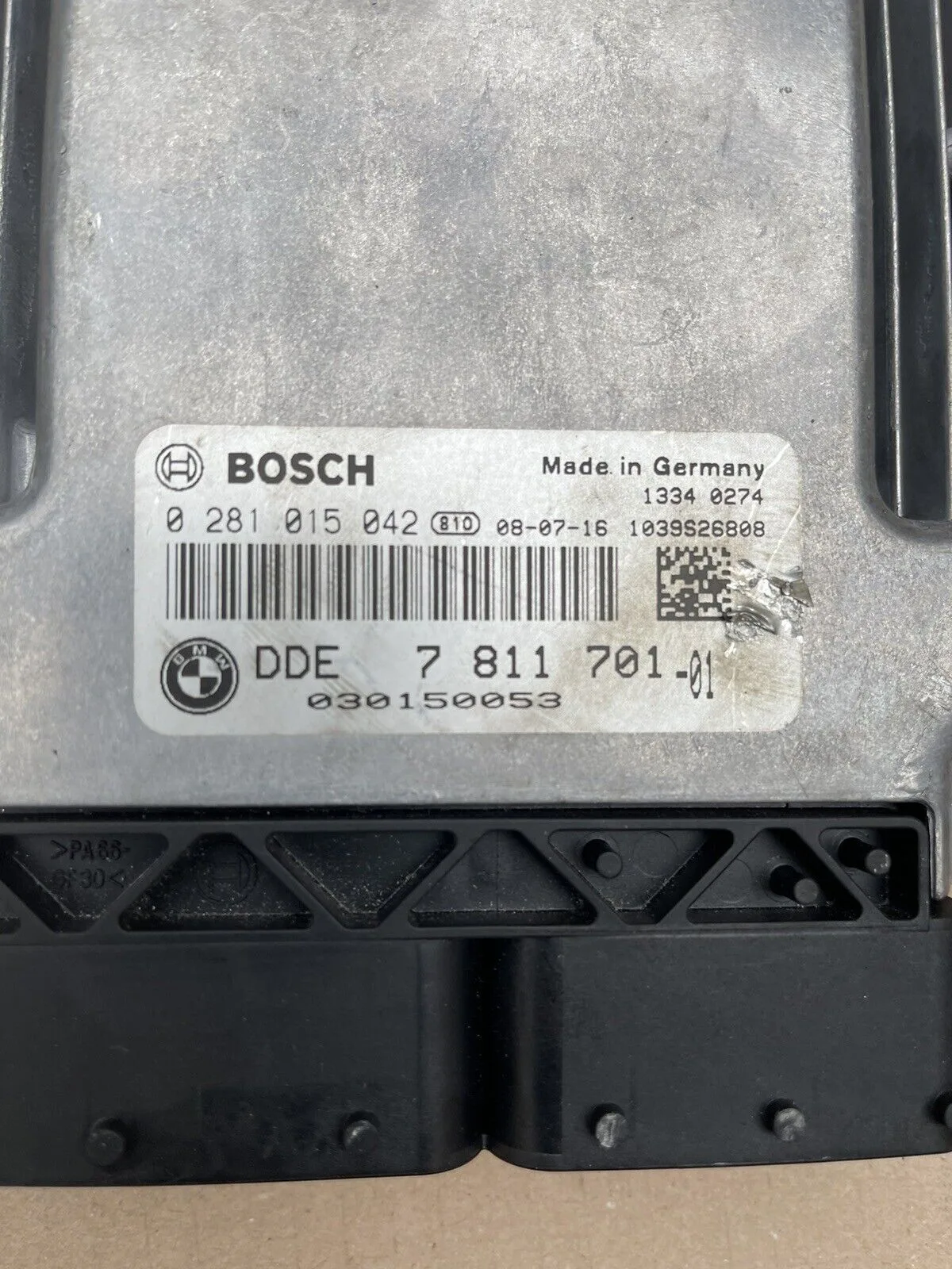 BMW 3 E90 E91 2005-2012 ENGINE CONTROL UNIT MODULE 0281015042 DDE781170101 - Image 3