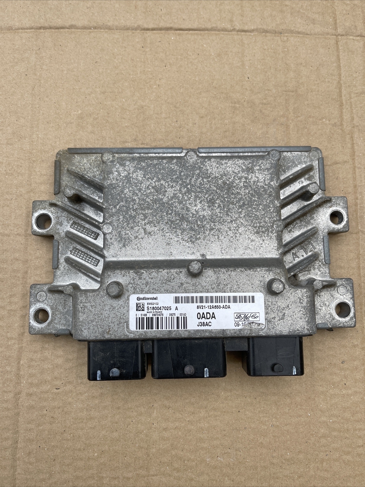 FORD FIESTA MK7 2008-2017 ENGINE CONTROL MODULE UNIT 8V2112A650ADA S180047025