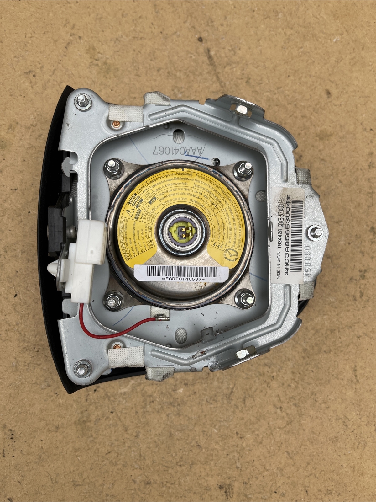 MAZDA 6 DRIVER STEERING WHEEL AIRBAG T93442A GDK557K00 AC3A85653004 - Image 4