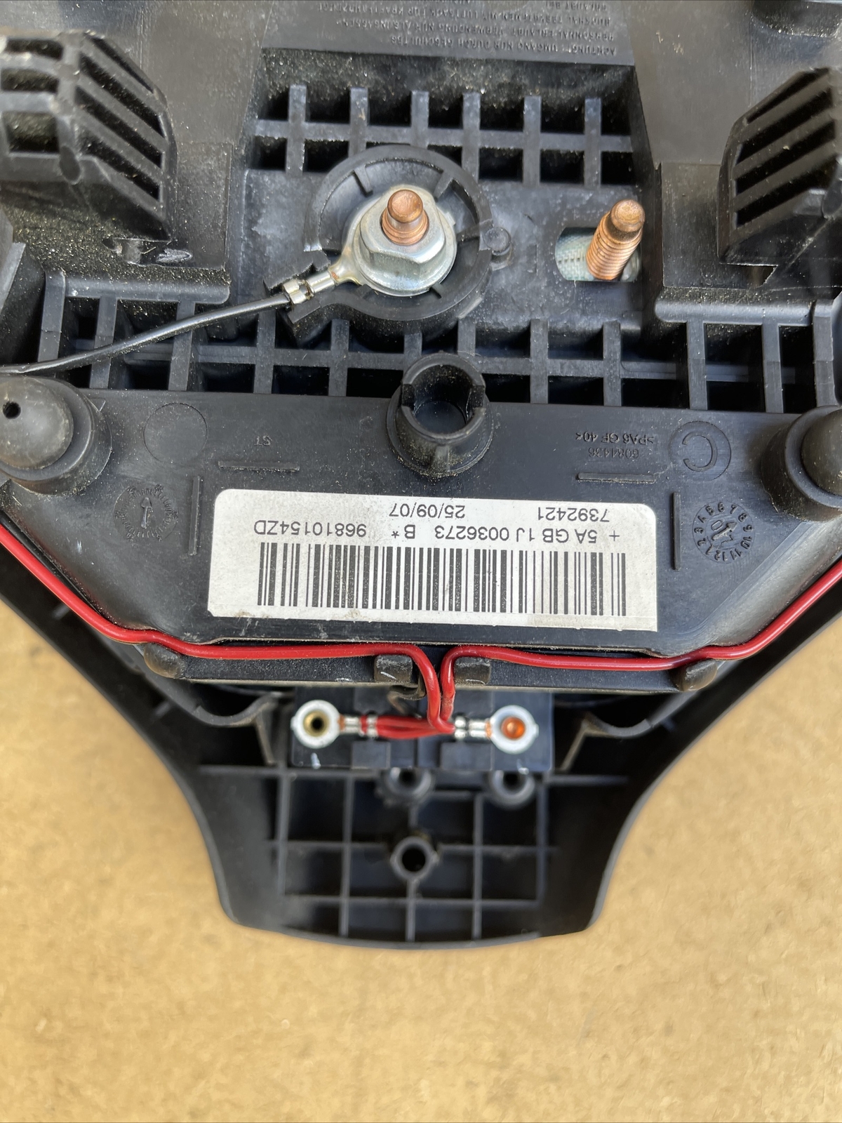 PEUGEOT 308 2007-2014 STEERING WHEEL DRIVER AIRBAG 96810154ZD - Image 5