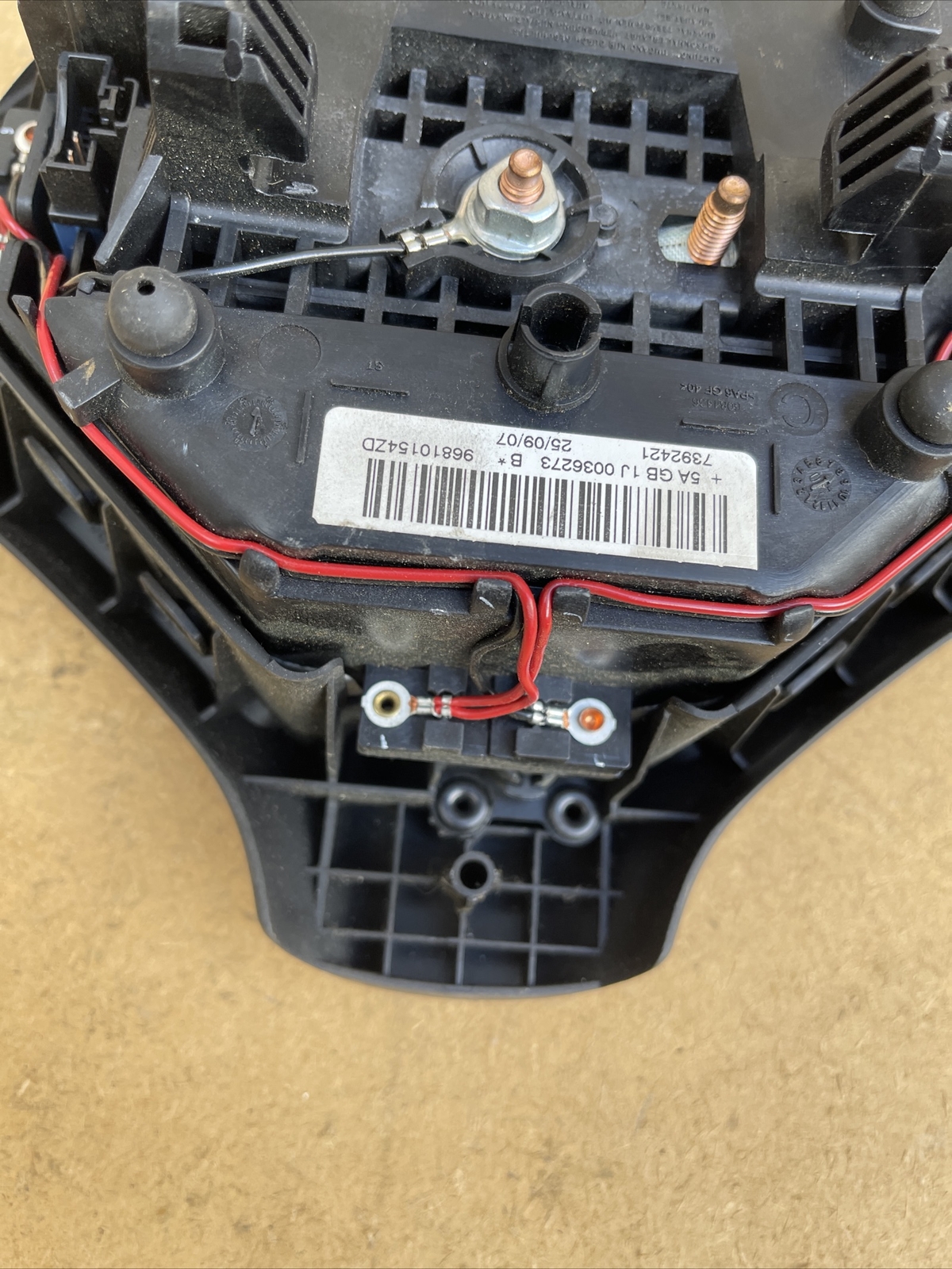 PEUGEOT 308 2007-2014 STEERING WHEEL DRIVER AIRBAG 96810154ZD - Image 7