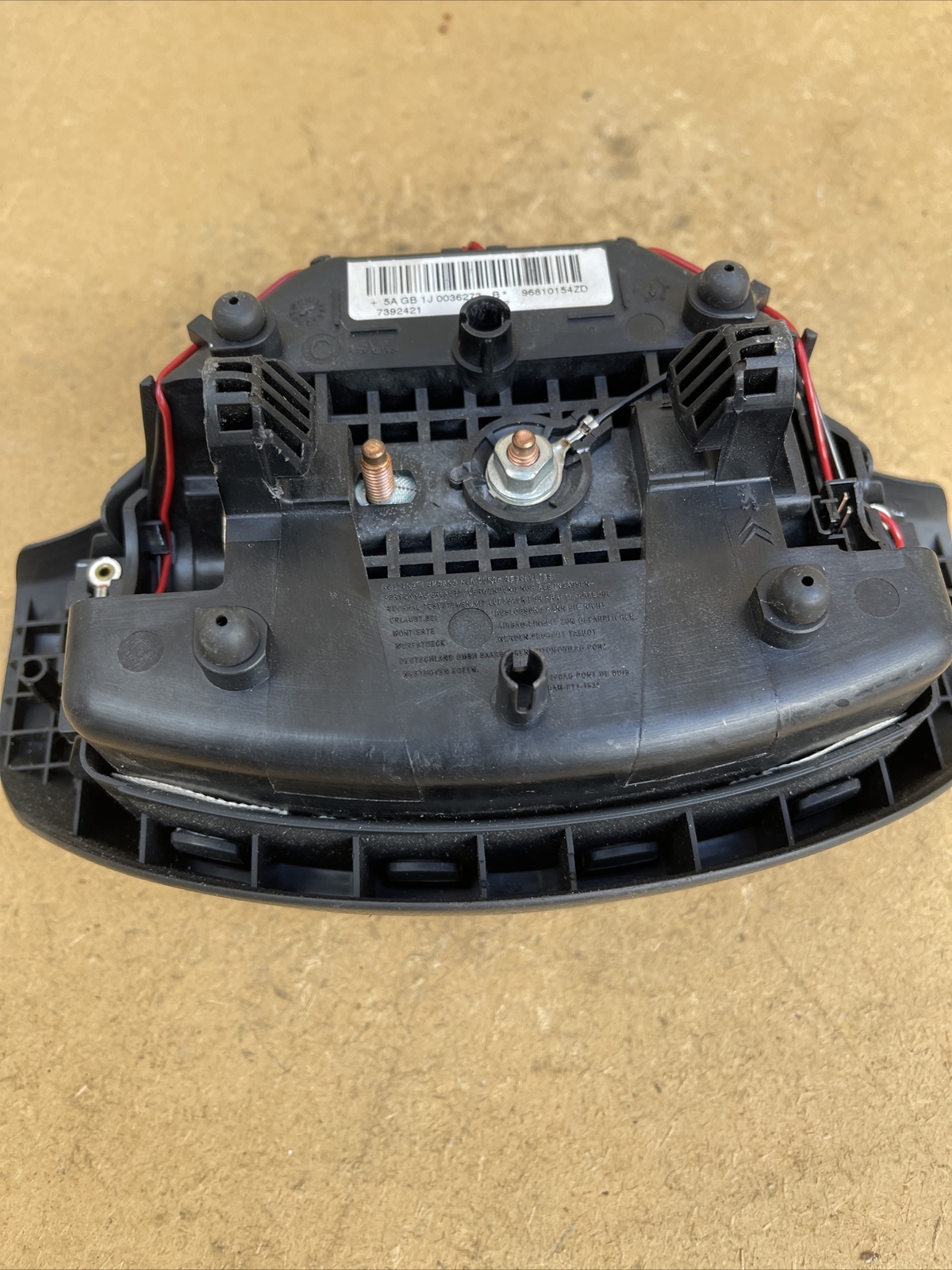 PEUGEOT 308 2007-2014 STEERING WHEEL DRIVER AIRBAG 96810154ZD - Image 9