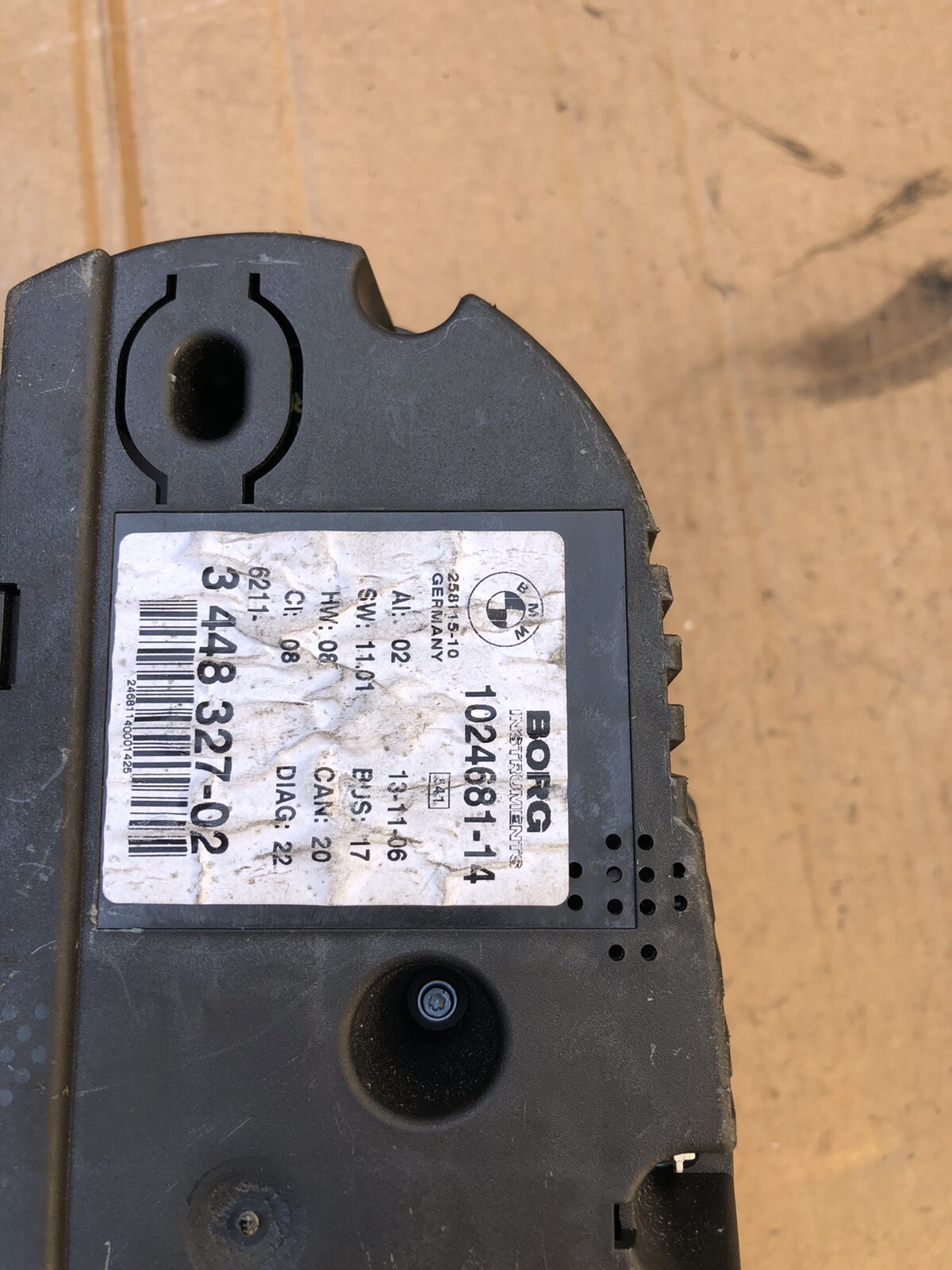 BMW X3 E83 SPEEDOMETER INSTRUMENT CLUSTER 344832702 3448327-02 - Image 4