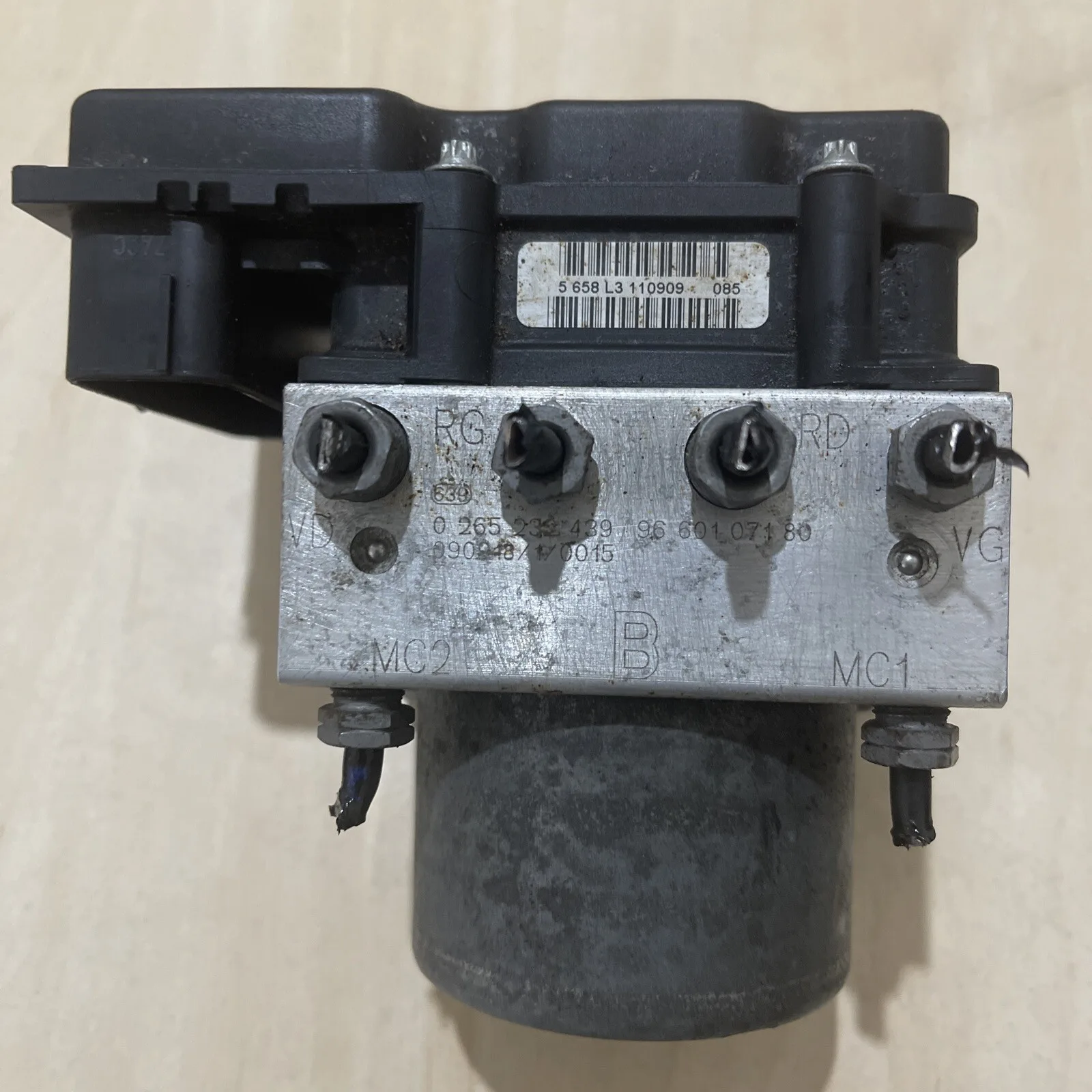 PEUGEOT 308 PEUGEOT PARTNER ABS PUMP CONTROL MODULE UNIT 0265232439 0265800884 - Image 5