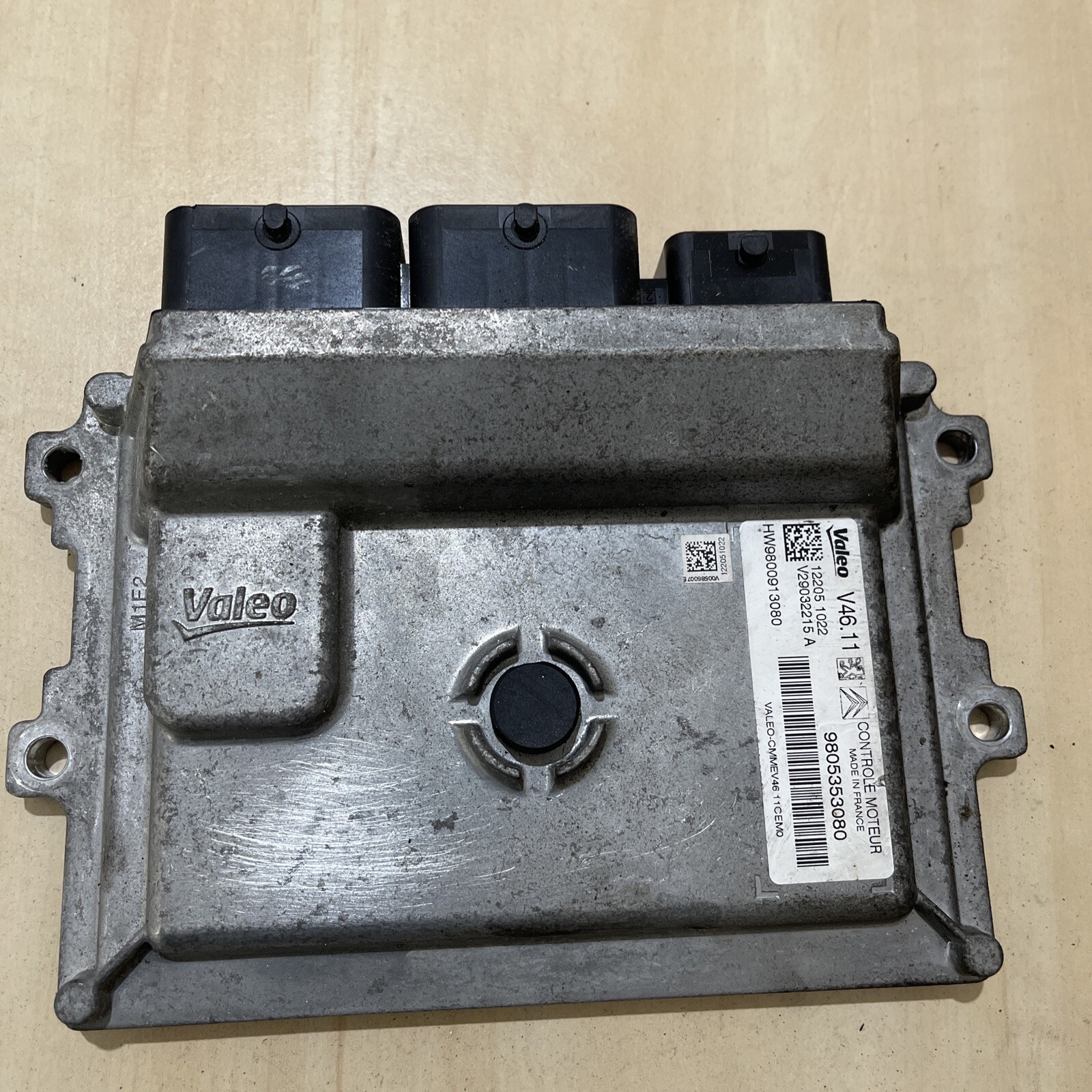 PEUGEOT 208 2012-2019 ENGINE CONTROL UNIT MODULE 9805353080 V29032215A