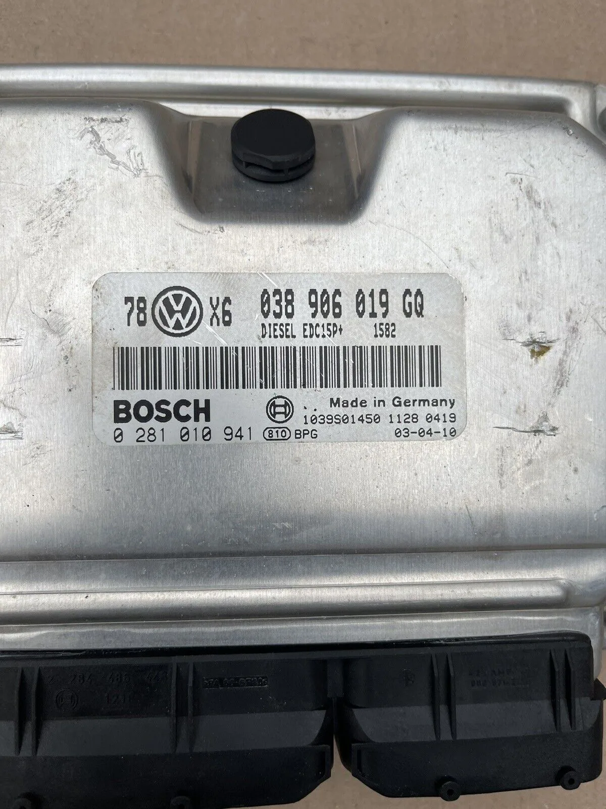 VW AUDI SKODA ENGINE CONTROL MODULE UNIT 038906019GQ 0281010941 1039S01450 - Image 3