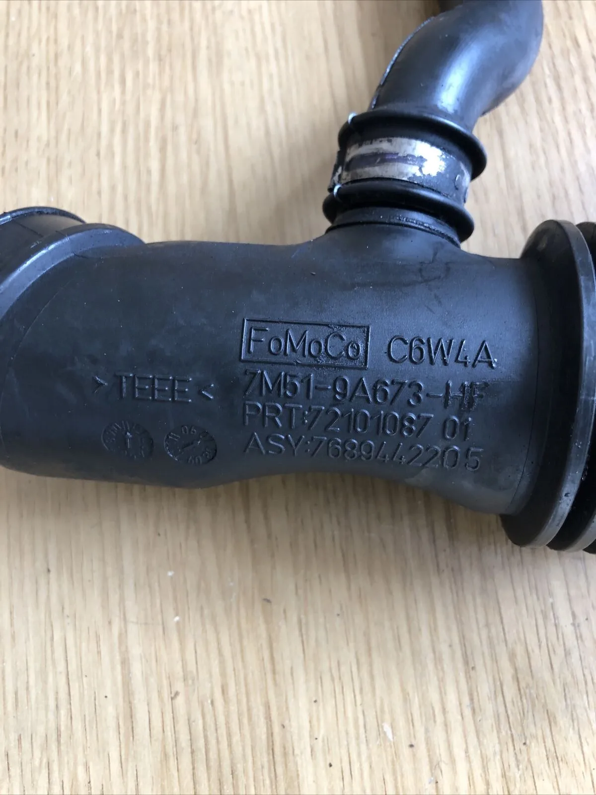 FORD FOCUS MK2 C-MAX DIESEL ZETEC S AIR INTAKE HOSE PIPE OEM 7M519A673HF - Image 3