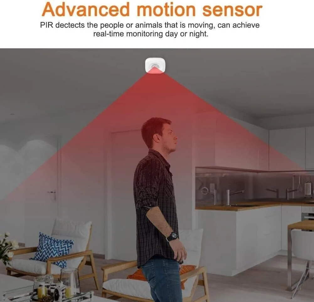 Pir Motion Sensor,Infrared Motion Detector with All-round, Blindspot-free - Image 3
