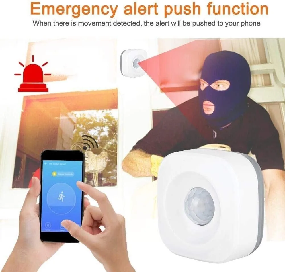 Pir Motion Sensor,Infrared Motion Detector with All-round, Blindspot-free - Image 4