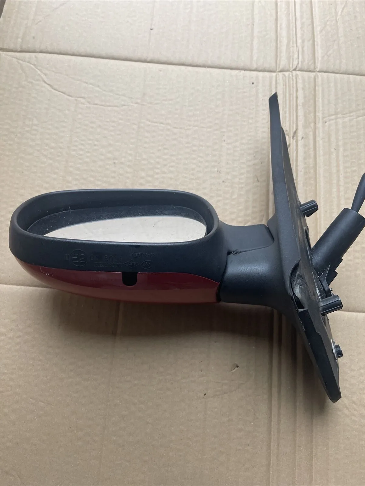 RENAULT MEGANE I CLIO II LEFT PASSENGER SIDE DOOR MANUAL WING MIRROR E2018011 - Image 7