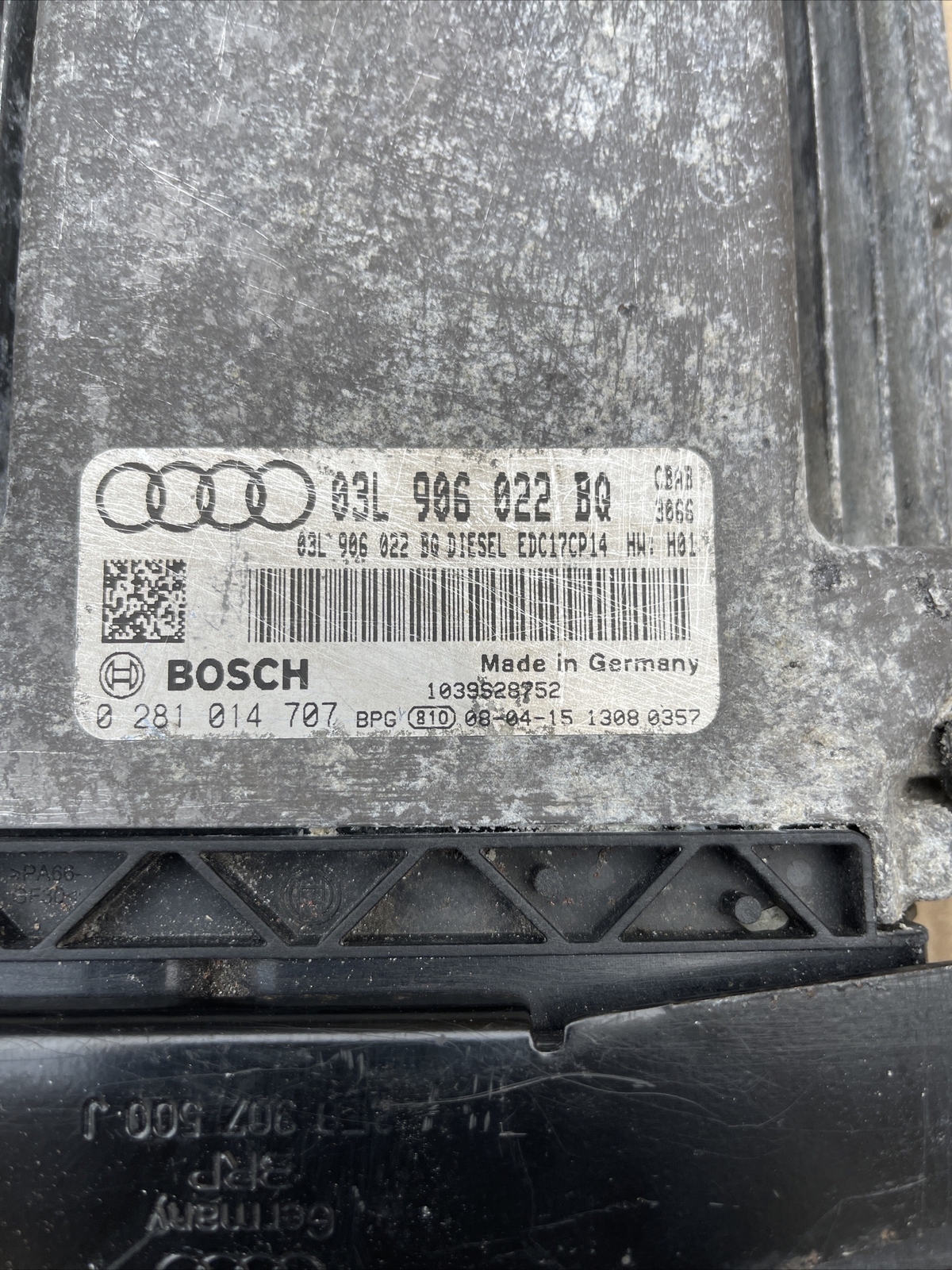 AUDI A3 8P 2005-2013 ENGINE CONTROL MODULE UNIT 03L906022BQ 0281014707 - Image 2