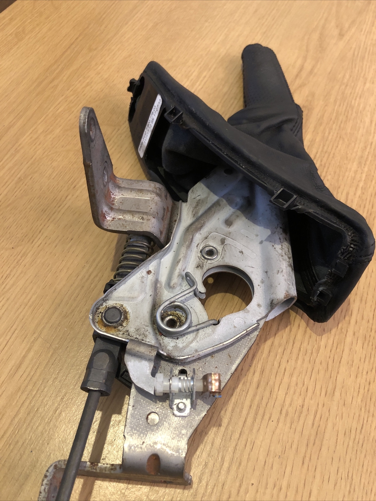 BMW 3 SERIES E90 E91 E92 HANDBRAKE PARKING BRAKE LEVER COVER LEATHER 7900778 03 - Image 3