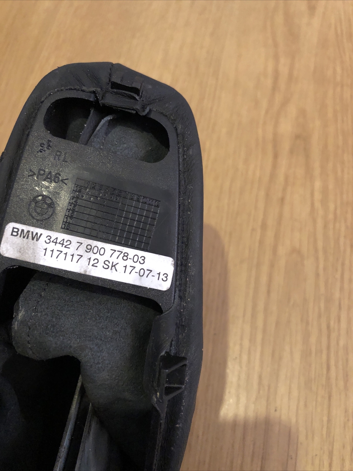 BMW 3 SERIES E90 E91 E92 HANDBRAKE PARKING BRAKE LEVER COVER LEATHER 7900778 03 - Image 6