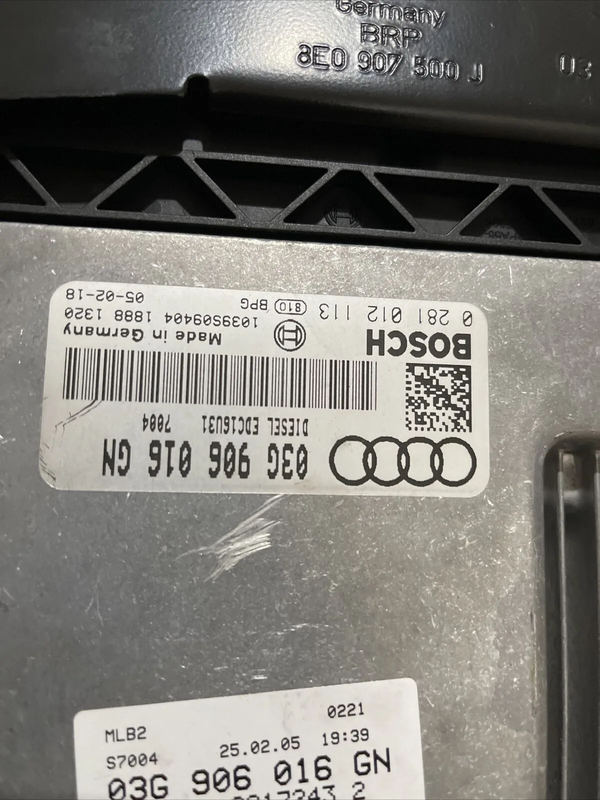 AUDI A4 B7 2004-2008 ECU ENGINE CONTROL UNIT MODULE 03G906016GN 0281012113 - Image 5