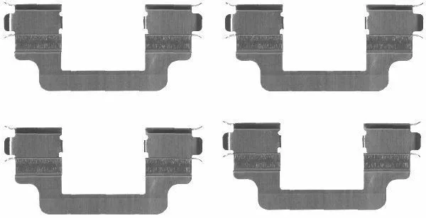 LAND ROVER DISCOVERY RANGE FRONT BRAKE PAD FITTING KIT SHIMS MINTEX MBA1727