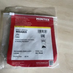 MINTEX REAR BRAKE SHOE ACCESSORY & FITTING KITS - MBA805 fits Citroen, Peugeot
