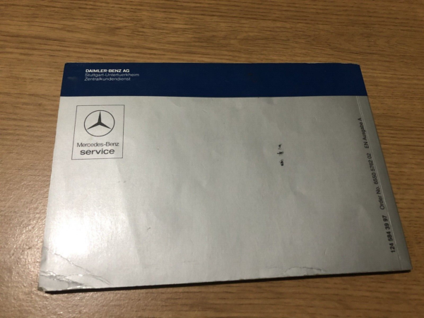 Mercedes Benz 200D 250D 300D Turbo & Turbo 4matic 1989 Owner's Manual User Guide - Image 2