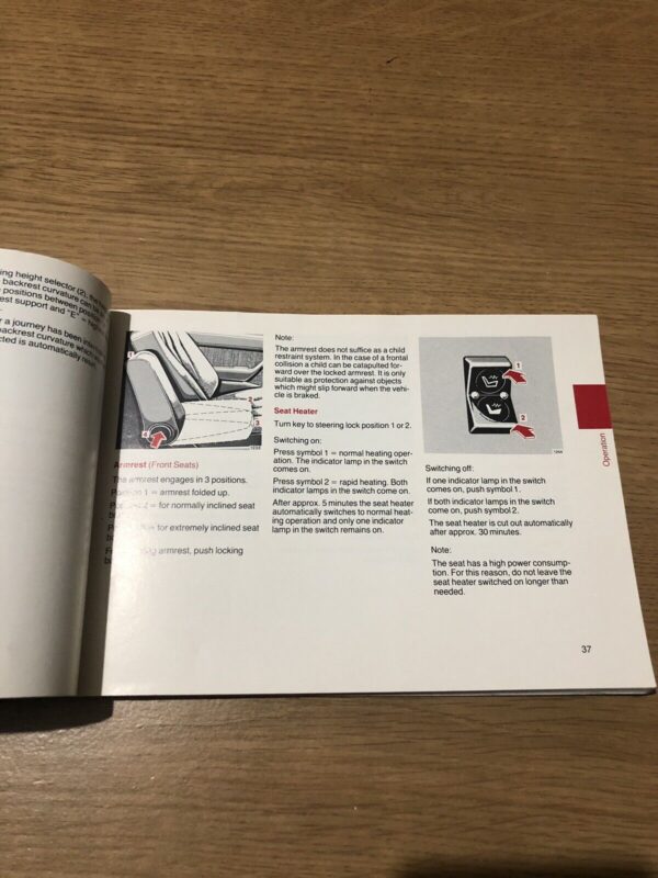 Mercedes Benz 200D 250D 300D Turbo & Turbo 4matic 1989 Owner's Manual User Guide - Image 7