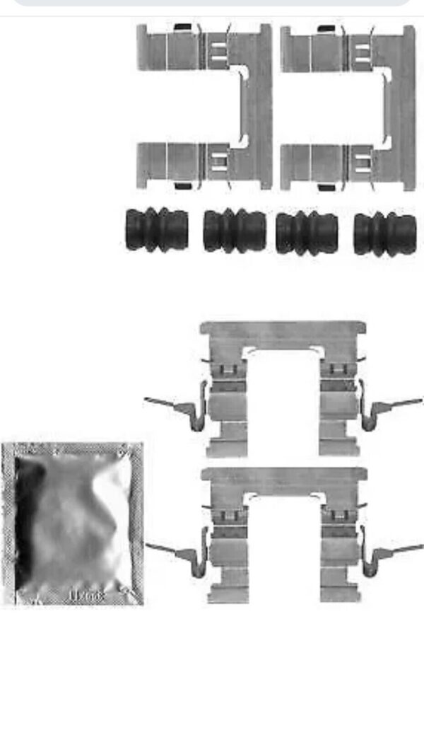 Pagid K0390 Disc Brake Pad Fitting Kit Front Sumitomo System Fits Nissan