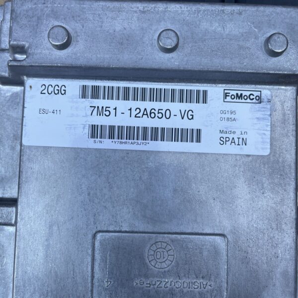 FORD FOCUS 1.8 PETROL 2006-2012 ENGINE CONTROL UNIT MODULE 7M5112A650VG - Image 2