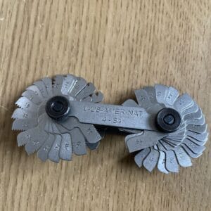Thread Pitch Gauge screw pitch gauge metric v-us-amer-nat-4-84