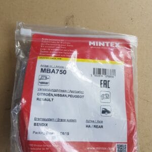 Alternative view of CITROËN PEUGEOT RENAULT REAR AXLE HANDBRAKE SHOE ACCESSORY KIT MINTEX MBA750