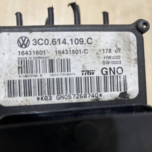 VW PASSAT B6 2005-2010 ABS PUMP CONTROL MODULE UNIT 3C0614109C 16431501C - Image 3