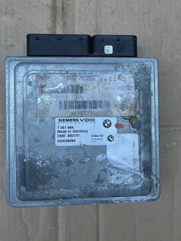 BMW 3 6 SERIES E63 E90 E91 2004-2012 ENGINE CONTROL UNIT MODULE 7561684 DMEMSV70