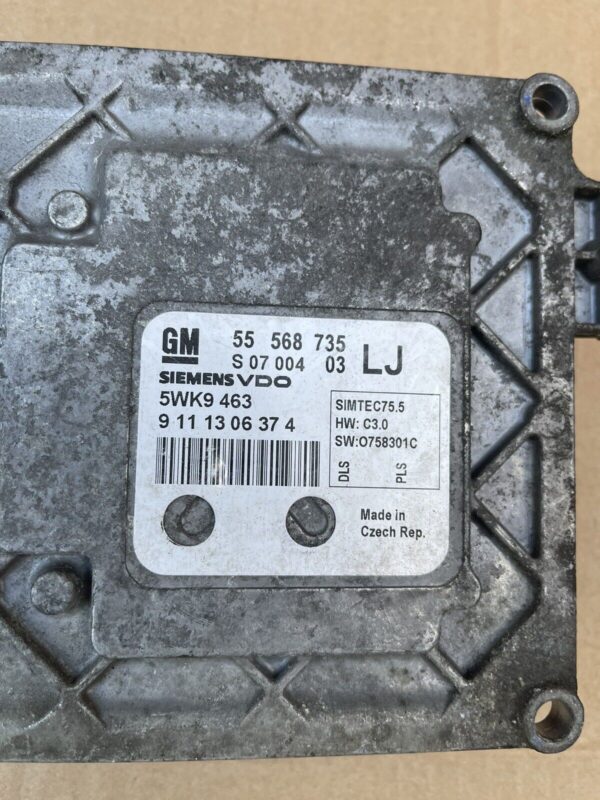 VAUXHALL ASTRA H 2006-2014 ENGINE CONTROL MODULE UNIT ECU 55568735 S0700403 - Image 4