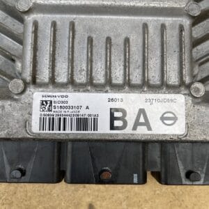 Alternative view of NISSAN QASHQAI ENGINE CONTROL UNIT MODULE ECU SID303 S180033107A 23710JD59C