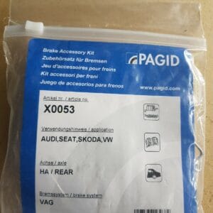Alternative view of AUDI SEAT SKODA VW REAR AXLE 1995 2017 BRAKE DRUM SHOES FITTING KIT PAGID X0053