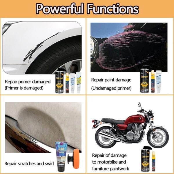 Car Scratch Remover with Jet Canister Car Paint Scratch Repair, Car Scratch... - Image 4