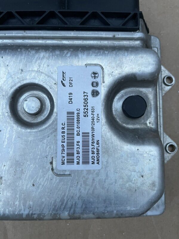 FIAT FIORINO PEUGEOT CITROEN NEMO ENGINE CONTROL UNIT MODULE 55250637 BC0108999C - Image 2