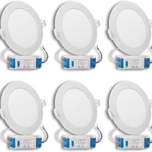 LED Downlights for Ceiling,Slim,Dimmable,with 3 Color temperatures: Warm White