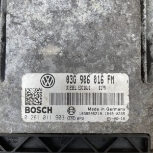 Alternative view of VW GOLF MK5 2003-2009 ENGINE CONTROL UNIT 03G906016FM 0281011903