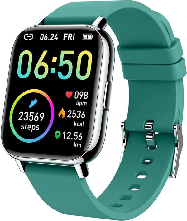 Smart Watch, Fitness Tracker 1.69" Touch Screen Heart Rate Sleep Monitor, Green