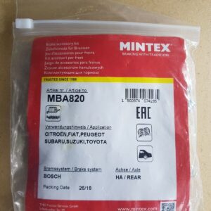 Alternative view of TOYOTA VAUXHALL ACCESSORY KIT PARKING BRAKE SHOES REAR AXLE MINTEX MBA820